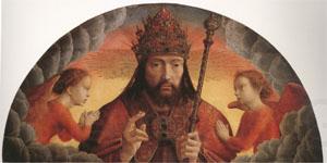 Gerard David God the Father Blessing (mk05) Norge oil painting art